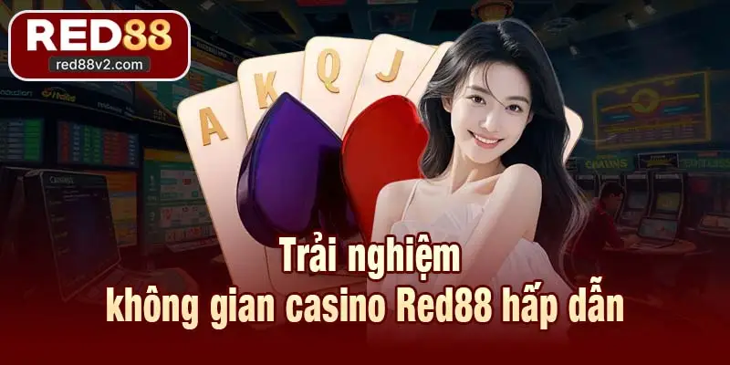 Trải nghiệm không gian casino Red88 hấp dẫn 