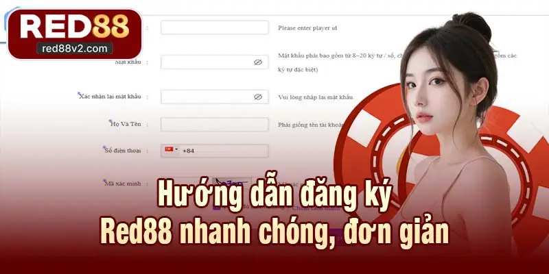 Hướng dẫn đăng ký Red88 nhanh chóng, đơn giản