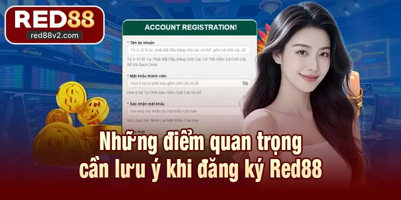 Những điểm quan trọng cần lưu ý khi đăng ký Red88